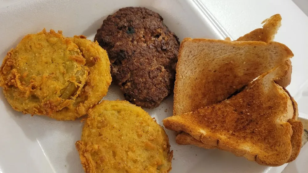 Country Fried Steak with Fried Green Tomatoes
